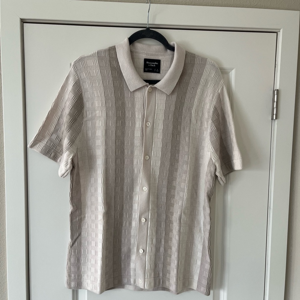 Abercrombie and Fitch Textured Polo Shirt